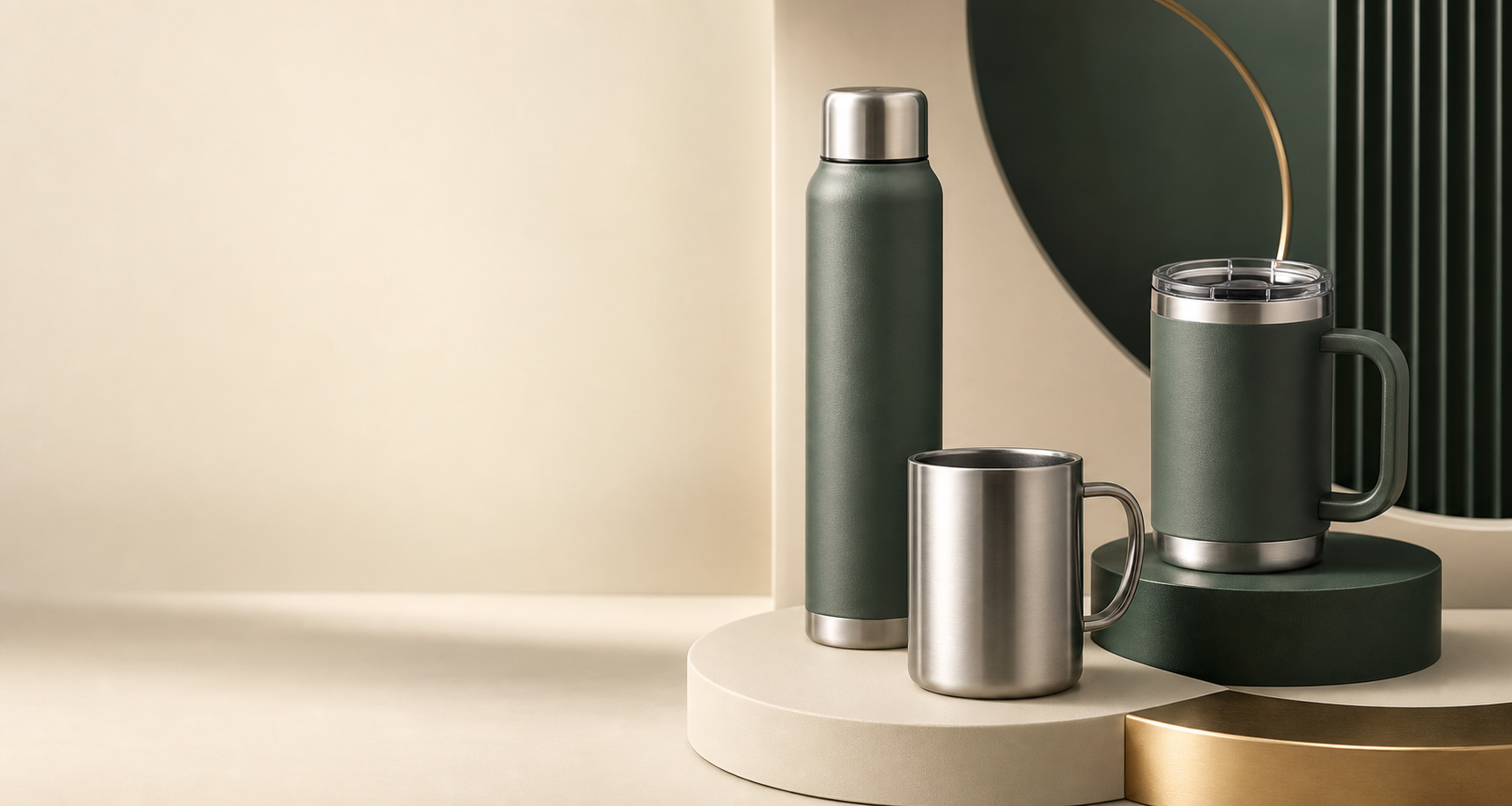 Clarion branded insulated drinkware collection