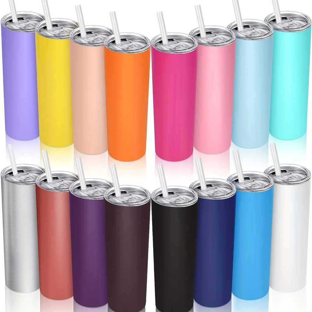 SlimCanvas 20 Vacuum Straw Tumbler image 1