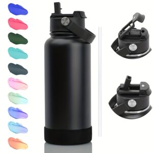 GripSip 600 Silicone Sleeve Straw Bottle