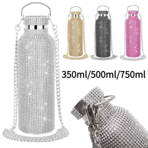 BlingTherm 350/500/750ml Rhinestone Vacuum Bottle