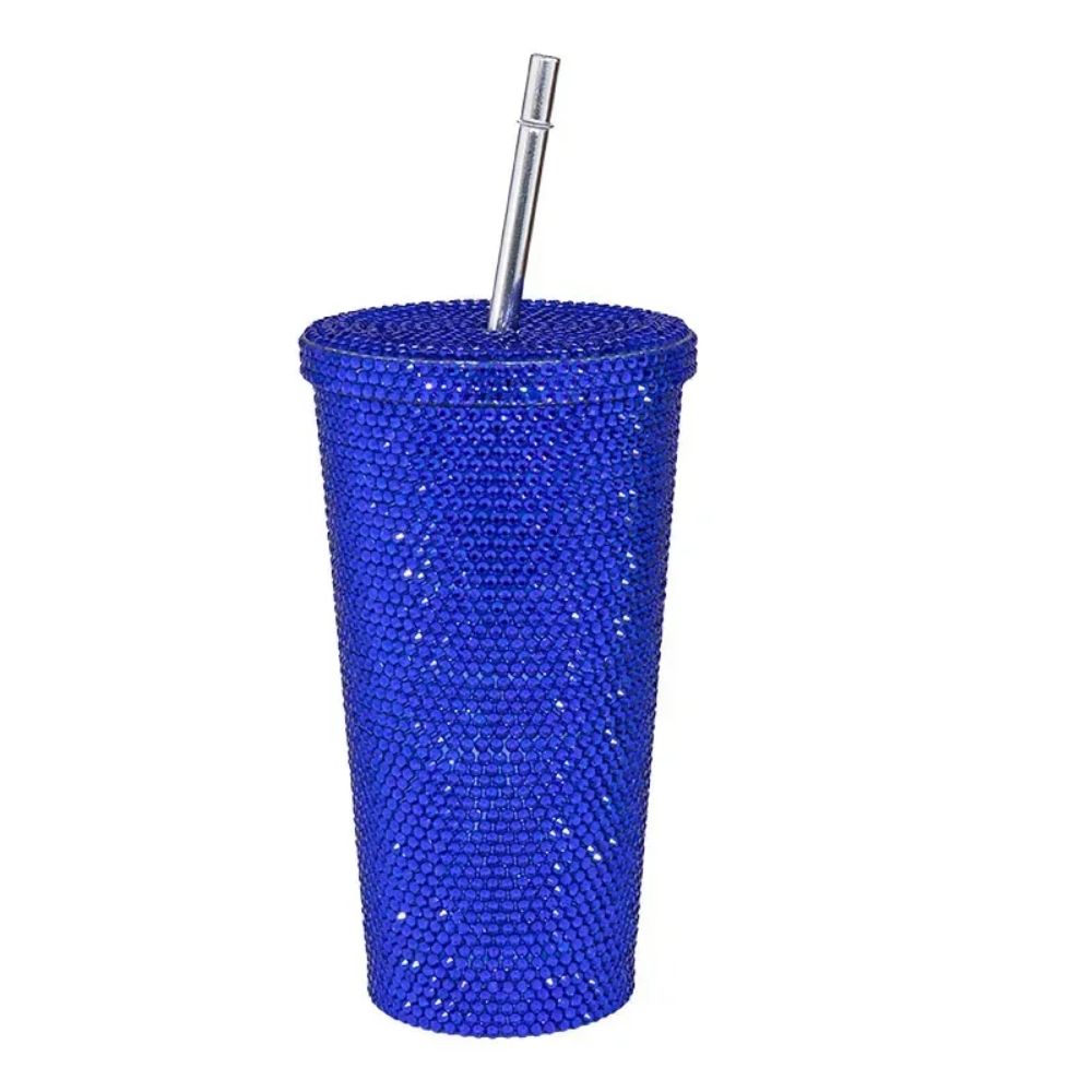 CrystalSpark 500/750ml rhinestone straw tumbler view 5