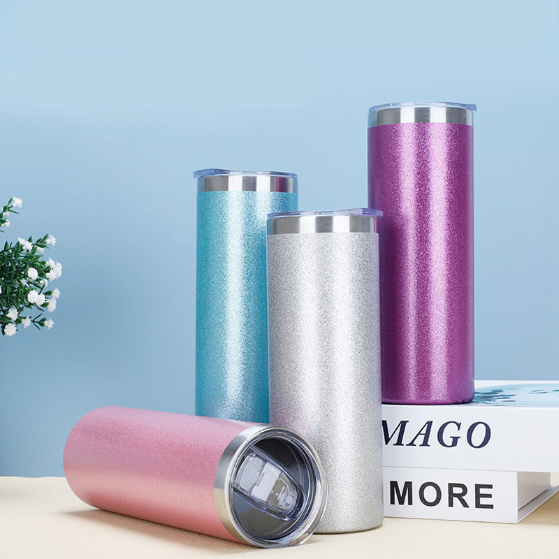 GlitterPress 25x20oz Sublimation Straw Tumblers