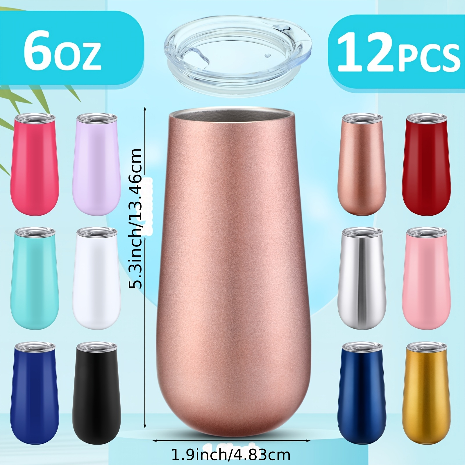 BridalToast 12 Stemless Insulated Flute Set - Image 2