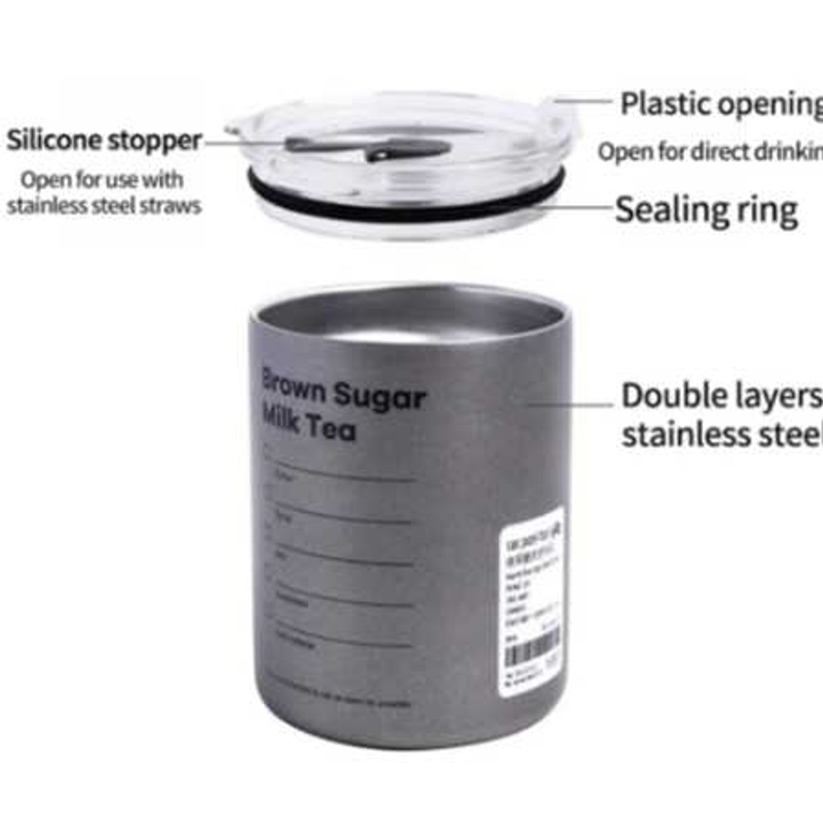 Americano 600 Double Insulated Straw Mug - Image 4