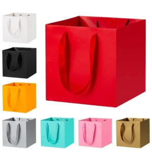 KraftCube 10-Piece Square Gift Bag Set - view 1