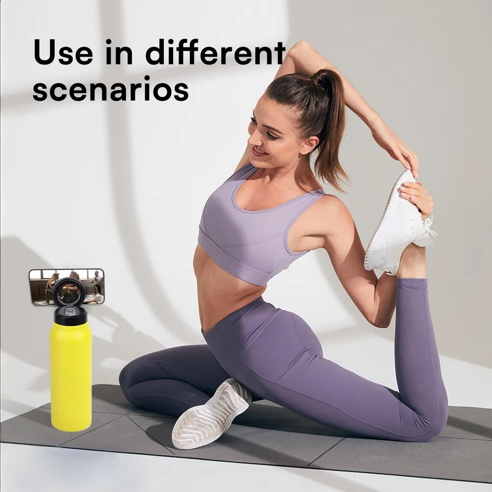 MagMount 24oz Phone-Stand Sports Flask