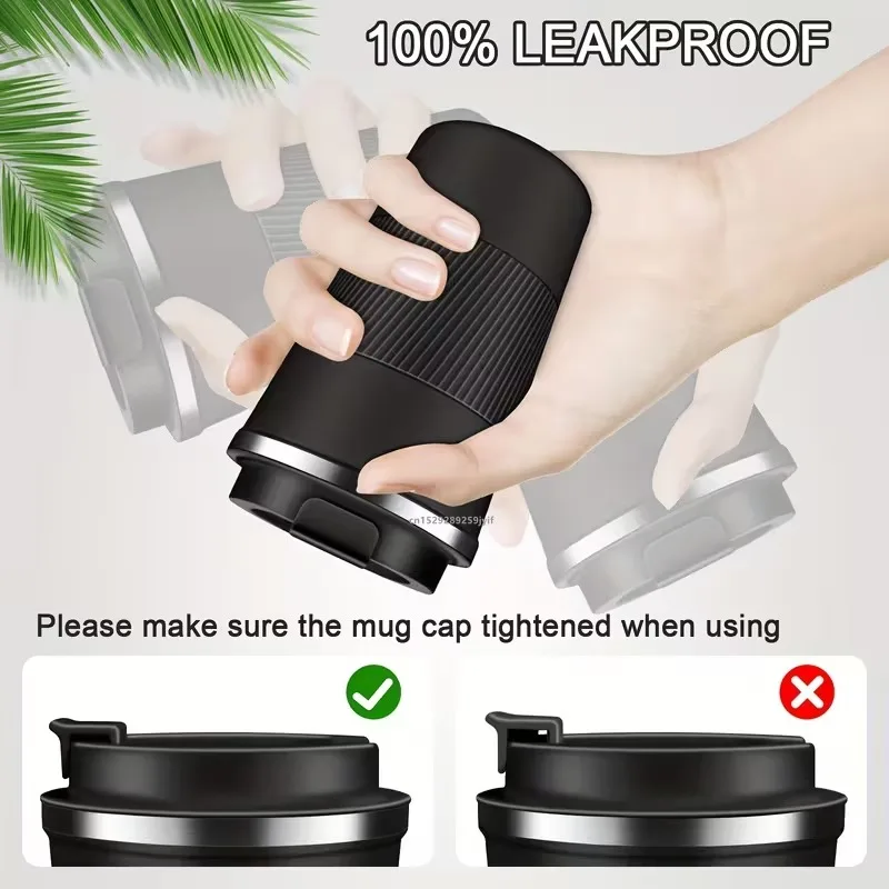 RoadSeal 380/510ml Leakproof Thermal Coffee Mug