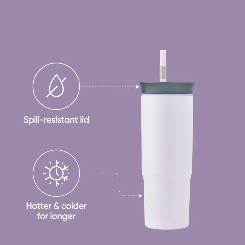 PureSip 24oz Straw Travel Tumbler image 3