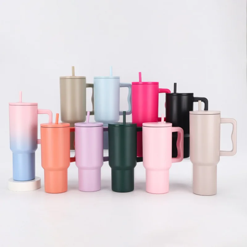 MegaSip 900-1200 Handle Straw Tumbler image 1