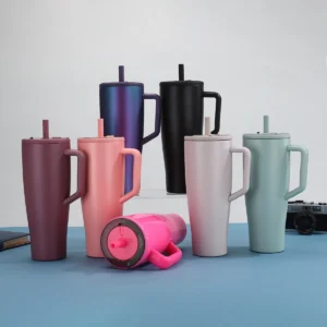WaistGrip 40oz Handle Straw Car Tumbler