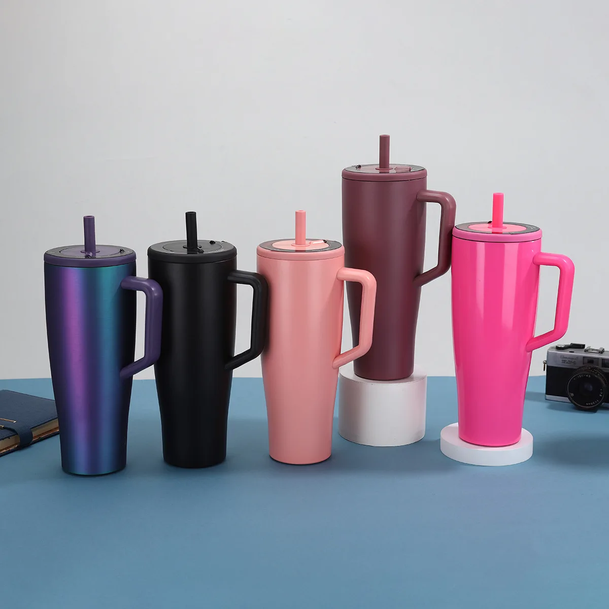 WaistGrip 40oz Handle Straw Car Tumbler